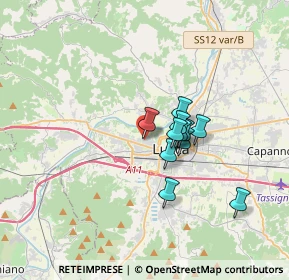Mappa Via Nicolò Paganini, 55100 Lucca LU, Italia (2.39545)