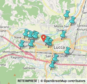 Mappa Via Nicolò Paganini, 55100 Lucca LU, Italia (1.75286)