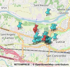 Mappa Via Nicolò Paganini, 55100 Lucca LU, Italia (0.766)
