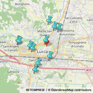 Mappa Via del Gonfalone, 55100 Lucca LU, Italia (1.88909)