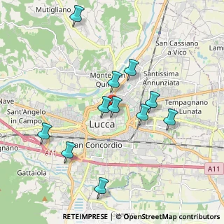 Mappa Via del Gonfalone, 55100 Lucca LU, Italia (1.89091)