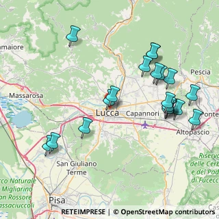 Mappa Via del Gonfalone, 55100 Lucca LU, Italia (8.992)