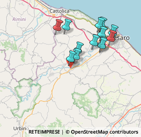 Mappa 61020 Vallefoglia PU, Italia (7.12615)