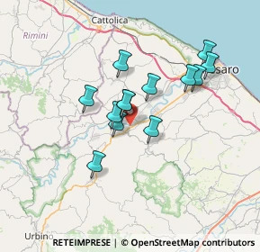 Mappa 61020 Vallefoglia PU, Italia (5.59923)