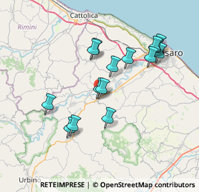 Mappa 61020 Vallefoglia PU, Italia (6.99133)