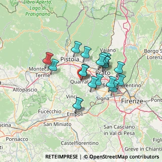 Mappa Via Dante Alighieri, 51039 Quarrata PT, Italia (10.61526)