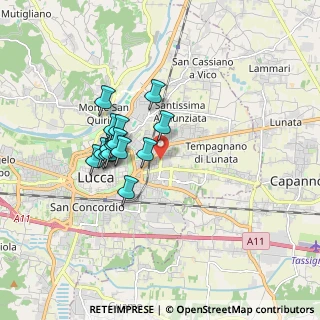 Mappa Via Dante Alighieri, 55100 Arancio LU, Italia (1.41667)
