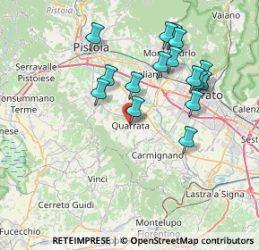 Mappa Via Alfonso Lenzi, 51039 Quarrata PT, Italia (7.40438)