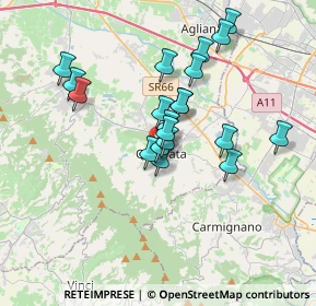 Mappa Via Alfonso Lenzi, 51039 Quarrata PT, Italia (3.0615)