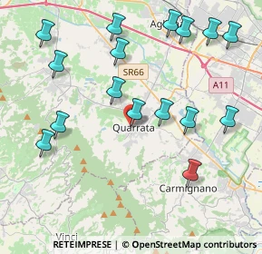 Mappa Via Alfonso Lenzi, 51039 Quarrata PT, Italia (4.73875)