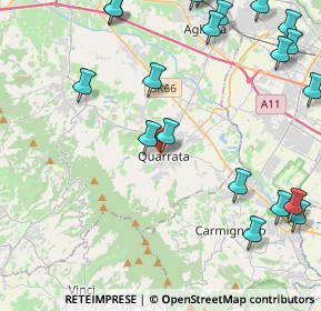 Mappa Via Alfonso Lenzi, 51039 Quarrata PT, Italia (6.0385)
