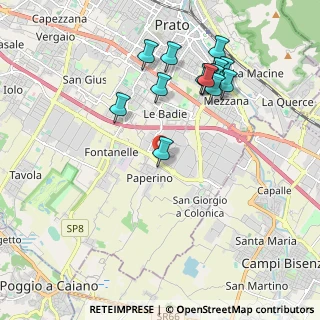 Mappa Via del Ferro, 59100 Prato PO, Italia (2.07857)