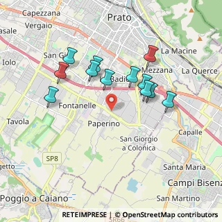 Mappa Via del Ferro, 59100 Prato PO, Italia (1.72833)