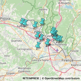 Mappa Via Tourcoing, 59100 Prato PO, Italia (5.55563)