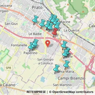 Mappa Via Tourcoing, 59100 Prato PO, Italia (1.839)
