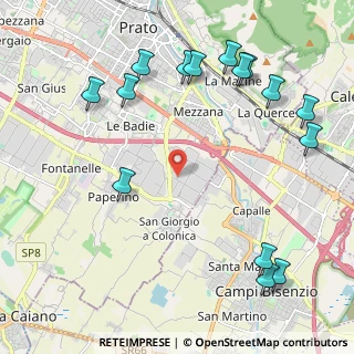 Mappa Via Tourcoing, 59100 Prato PO, Italia (2.784)