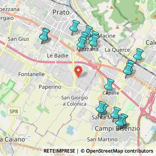 Mappa Via Tourcoing, 59100 Prato PO, Italia (2.62)