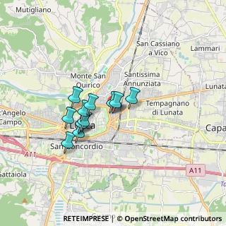 Mappa Via dello Stadio, 55100 Arancio LU, Italia (1.30417)