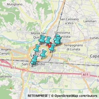 Mappa Via dello Stadio, 55100 Arancio LU, Italia (1.02818)