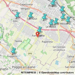 Mappa Via Traversa delle Fontanelle, 59100 Prato PO, Italia (2.84)