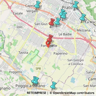 Mappa Via Traversa delle Fontanelle, 59100 Prato PO, Italia (2.99909)