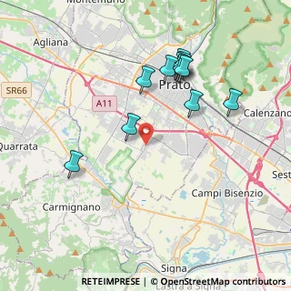 Mappa Via Traversa delle Fontanelle, 59100 Prato PO, Italia (3.92545)