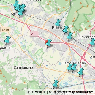 Mappa Via Traversa delle Fontanelle, 59100 Prato PO, Italia (6.61375)