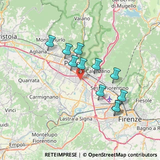 Mappa Via Bassa dei confini, 59100 Prato PO, Italia (6.67545)