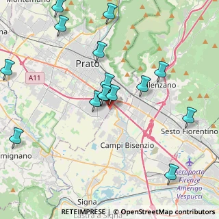 Mappa Via Bassa dei confini, 59100 Prato PO, Italia (4.61133)