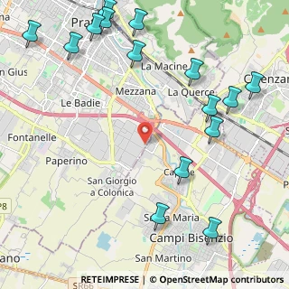 Mappa Via Bassa dei confini, 59100 Prato PO, Italia (2.99133)