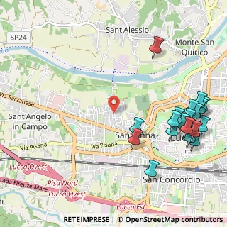 Mappa Via del Tiro a Segno, 55100 Lucca LU, Italia (1.398)