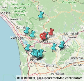 Mappa Via del Tiro a Segno, 55100 Lucca LU, Italia (12.1415)