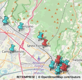Mappa Via Fabio Filzi, 50019 Sesto Fiorentino FI, Italia (6.21)