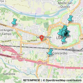 Mappa Via delle Tagliate I, 55100 Lucca LU, Italia (1.20941)