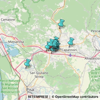 Mappa Via delle Tagliate I, 55100 Lucca LU, Italia (3.155)
