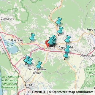 Mappa Via delle Tagliate di San Donato, 55100 Lucca LU, Italia (5.68938)