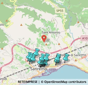 Mappa Strada S. Pietro Parà, 18038 Sanremo IM, Italia (2.21765)