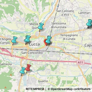 Mappa Via Piave, 55100 Lucca LU, Italia (2.62182)
