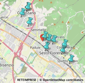 Mappa Via Vincenzo Monti, 50019 Sesto Fiorentino FI, Italia (1.93636)