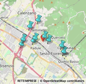 Mappa Via Ippolito Nievo, 50019 Sesto Fiorentino FI, Italia (1.46636)