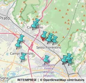 Mappa Via Vincenzo Monti, 50019 Sesto Fiorentino FI, Italia (3.79571)