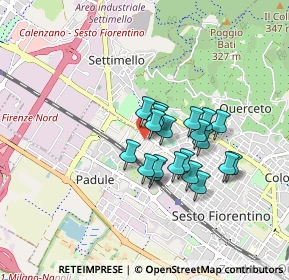 Mappa Via Ippolito Nievo, 50019 Sesto Fiorentino FI, Italia (0.6505)