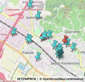 Mappa Via Ippolito Nievo, 50019 Sesto Fiorentino FI, Italia (0.9185)