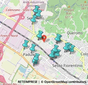 Mappa Via Vincenzo Monti, 50019 Sesto Fiorentino FI, Italia (0.911)