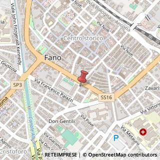 Mappa Via Negusanti, 5, 61032 Fano, Pesaro e Urbino (Marche)
