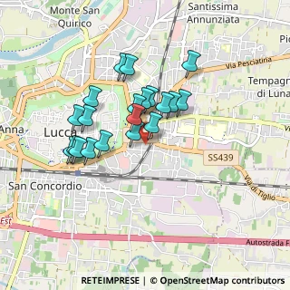 Mappa Via dei Balani, 55100 Lucca LU, Italia (0.7495)