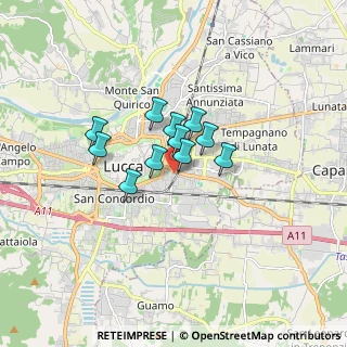 Mappa Via dei Balani, 55100 Lucca LU, Italia (1.05091)