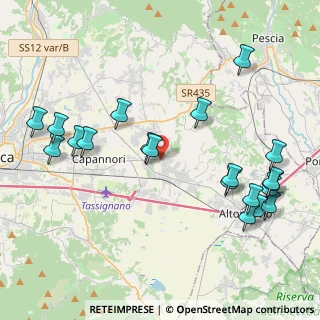 Mappa Via Pacini, 55016 Porcari LU, Italia (4.9935)