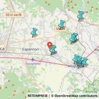 Mappa Via Pacini, 55016 Porcari LU, Italia (4.44083)
