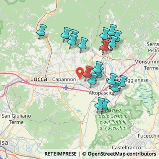 Mappa Via Pacini, 55016 Porcari LU, Italia (7.57211)